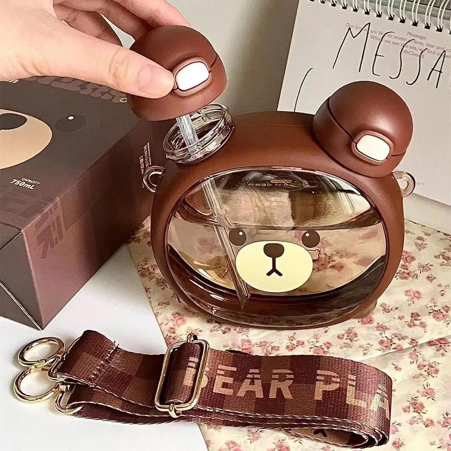 Kawaii Bear Dual Mouth Bottle -