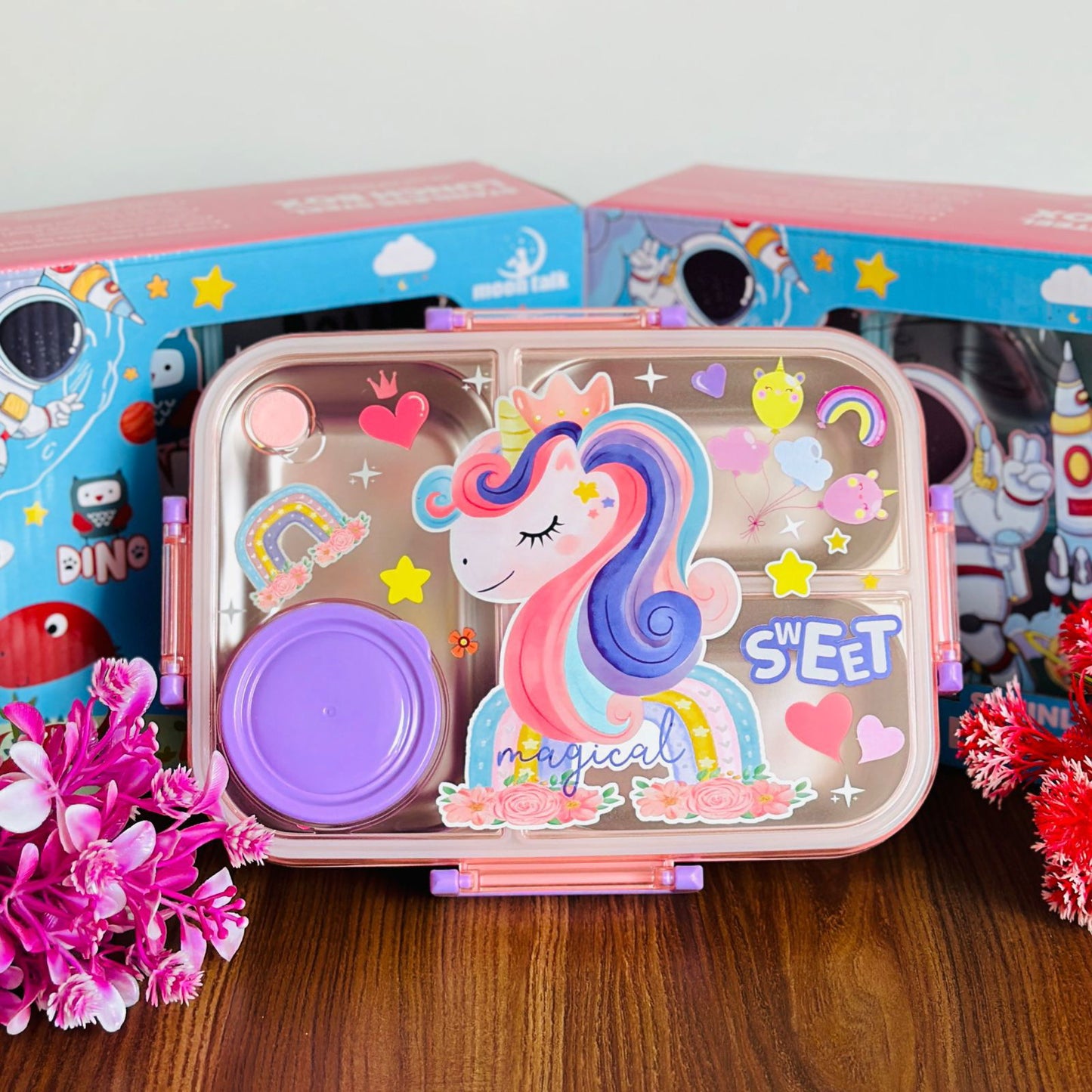 Kids Lunch box - 3 Grid -