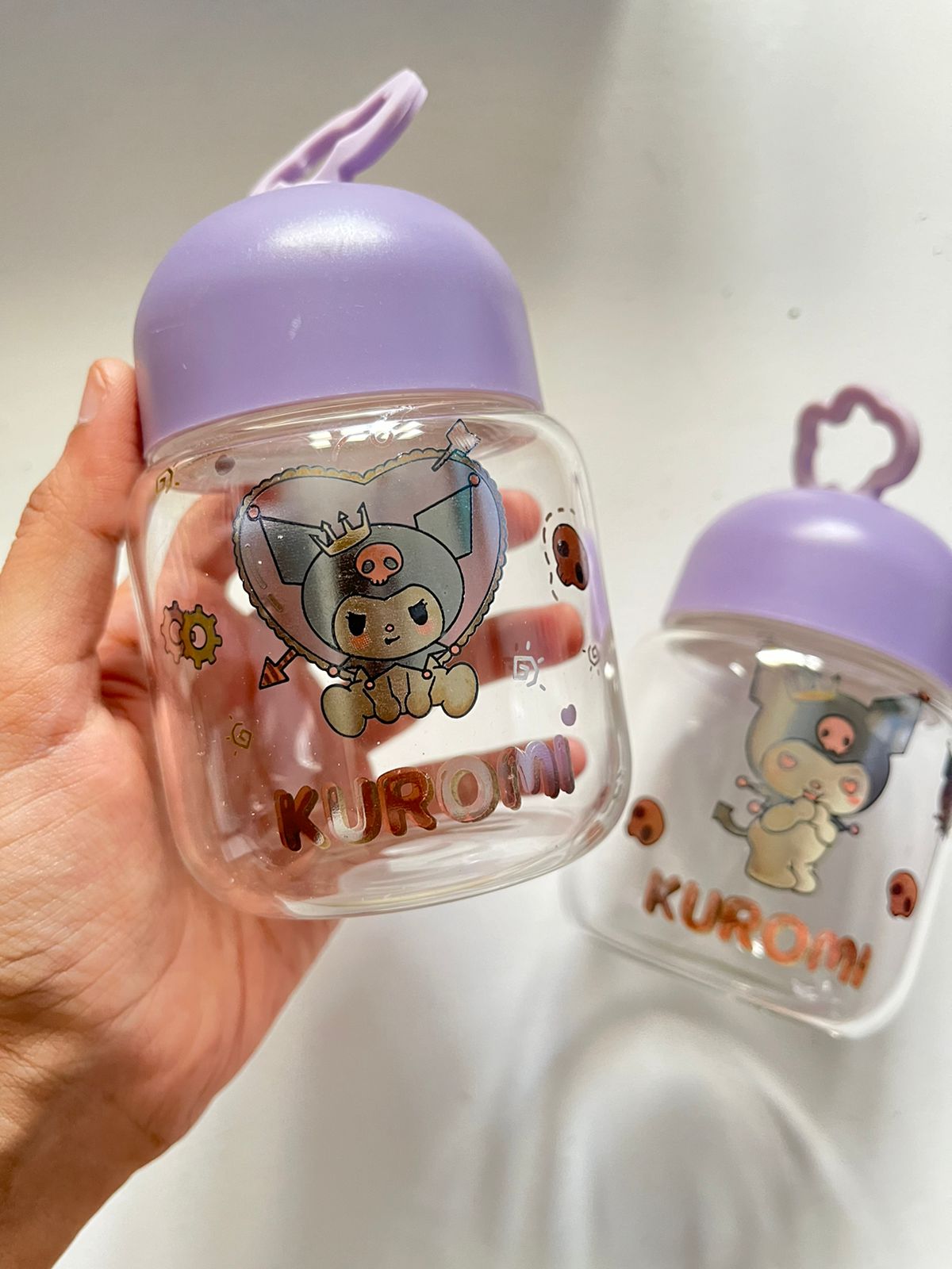 Kuromi Glass Bottle -