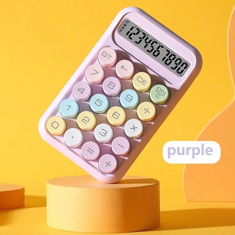 Macaron Typewriter Style Calculator -