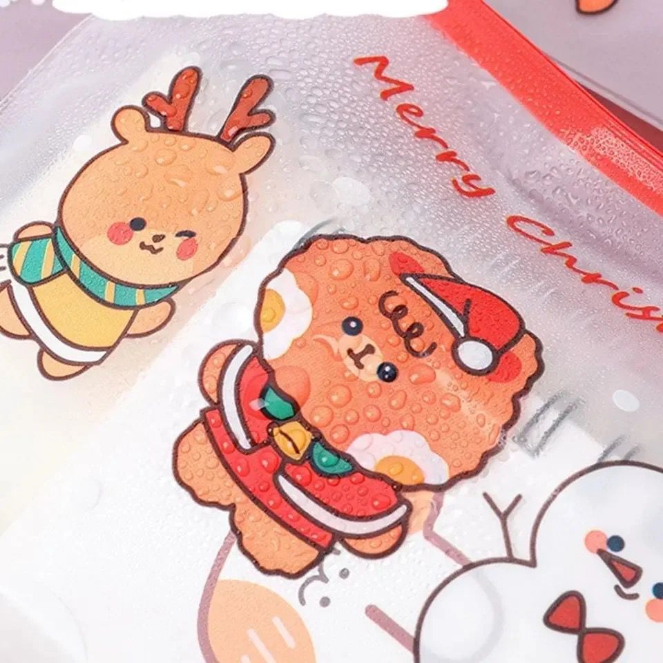 Merry Christmas PVC Zipper Pouches -