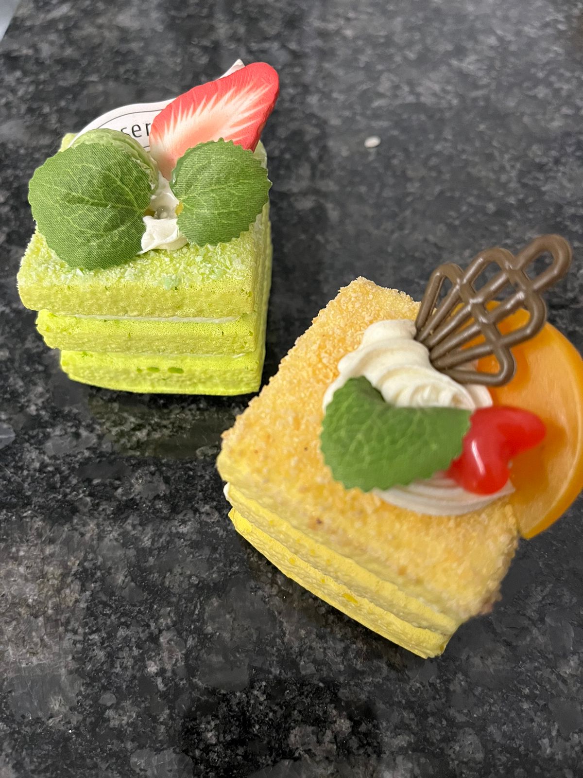 Spongy Square Cake Magnet -
