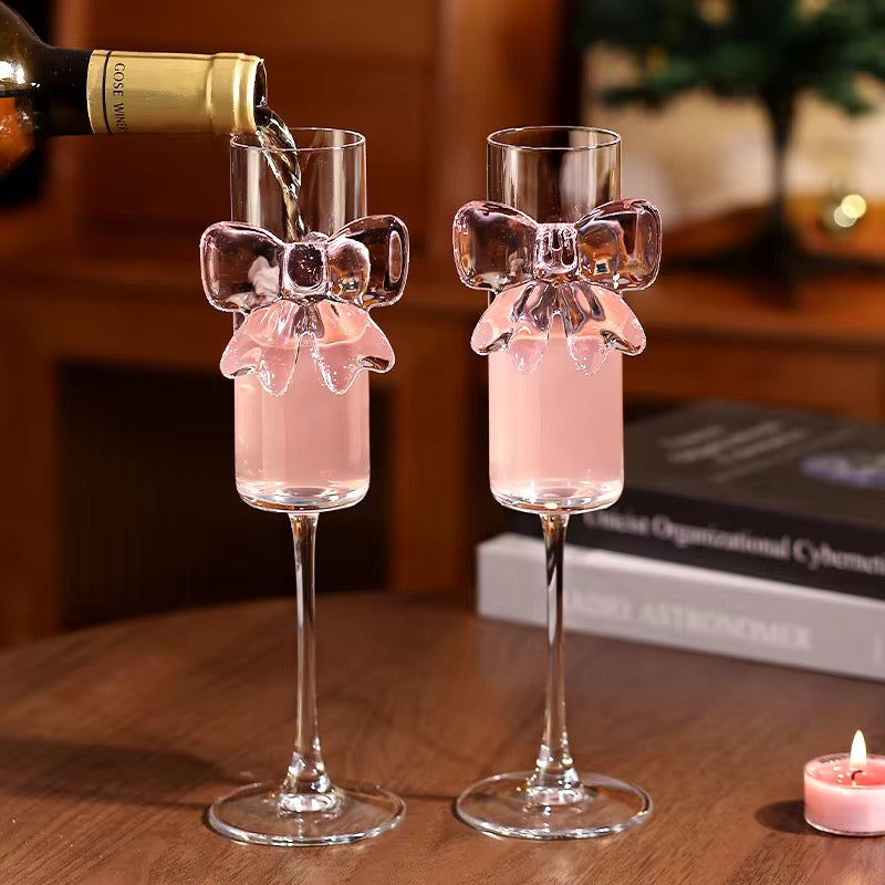 Bow Champagne Flute Glass