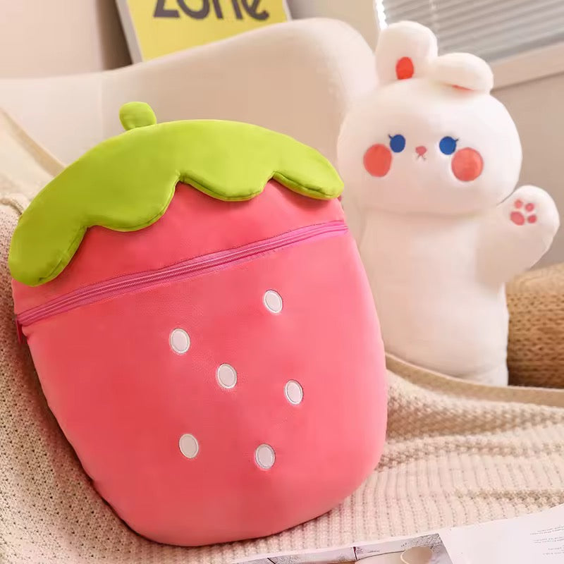 Strawberry Bunny Plushie