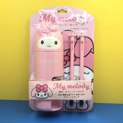 My Melody Brushes + Holder