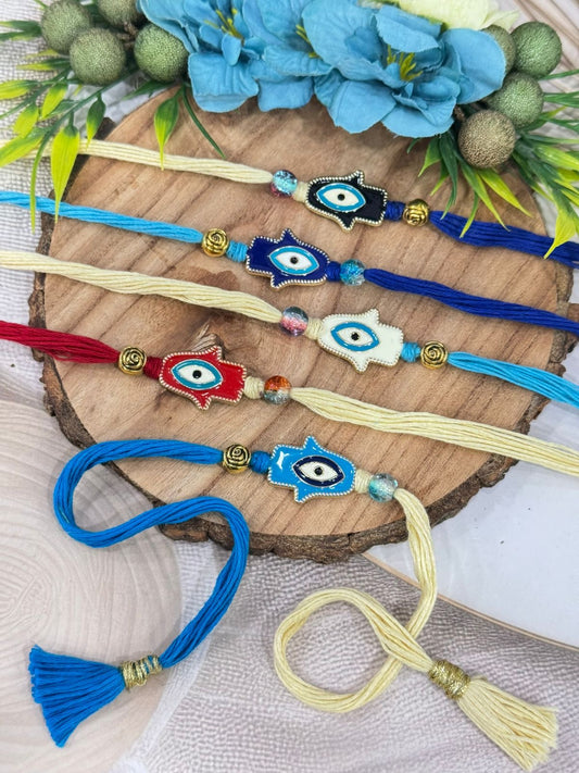 Beautiful Evil Eye Tassel Rakhi