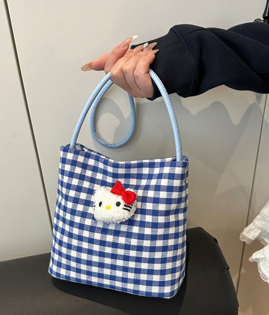Ghingham Hello Kitty Bag