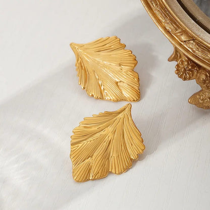 Leaf Anti Tarnish Earrings