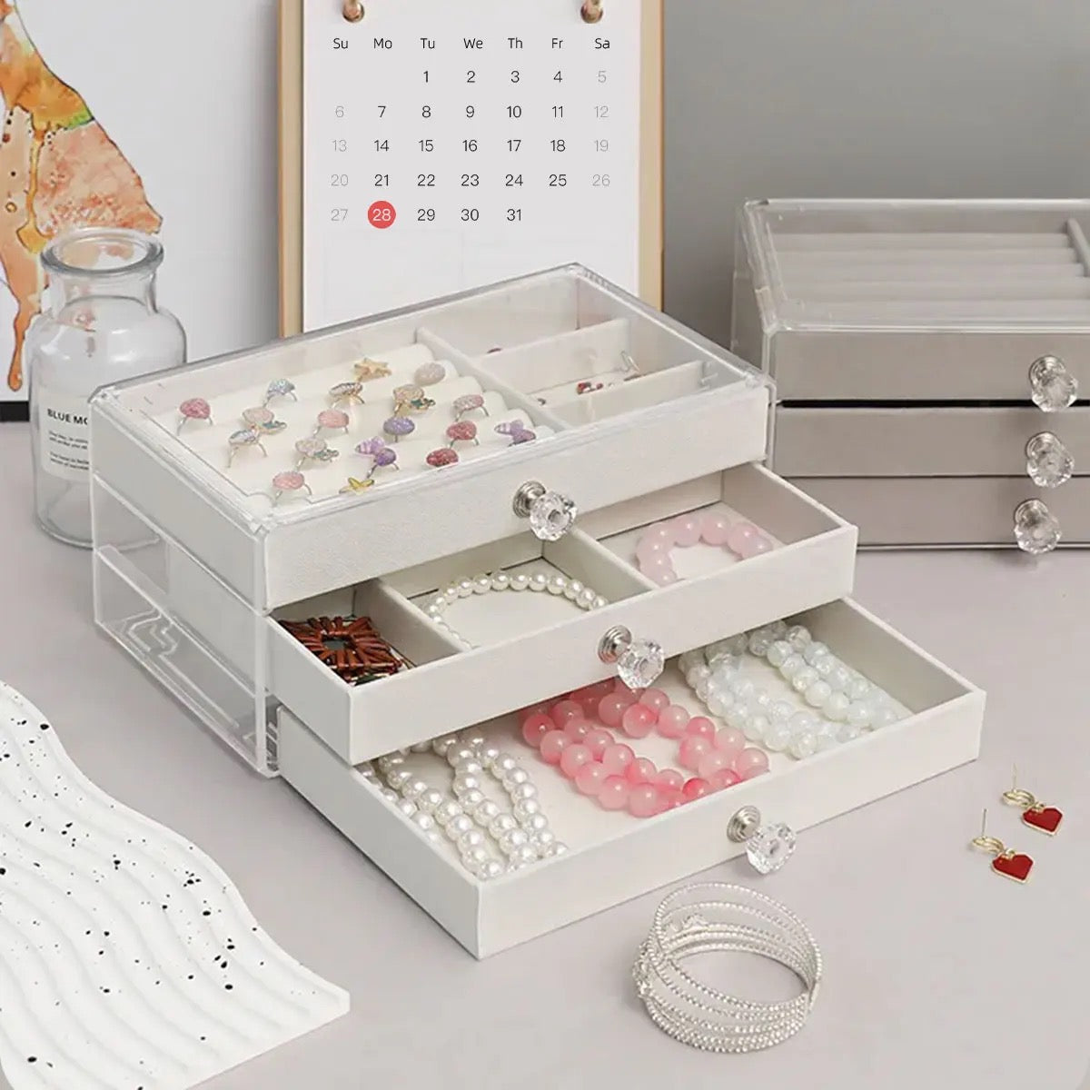 3 Layered Jewellery Organiser