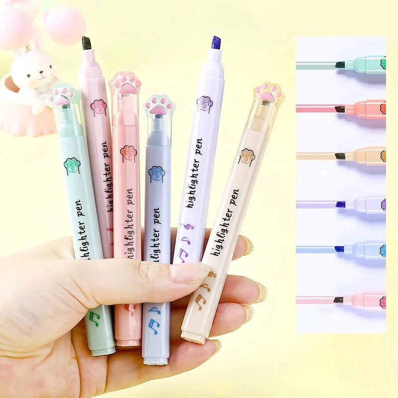 Paw Highlighters (set of 6)
