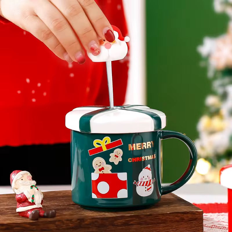 Gift Box Lid Christmas Mug
