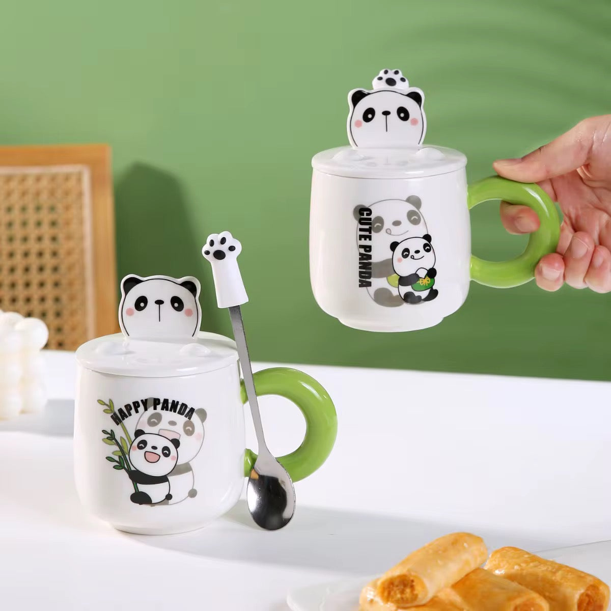 Panda Mug With Spoon