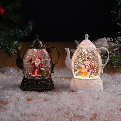 Santa Kettle Lamp / Showpiece
