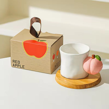 3D fruit Handle Ceramic Mug