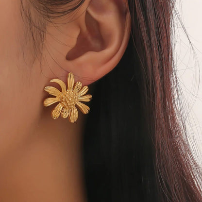 Sunflower Anti Tarnish Earrings