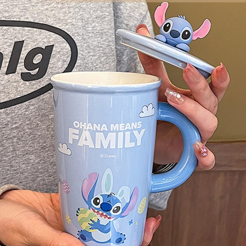 Stitch Tall Mug With LID
