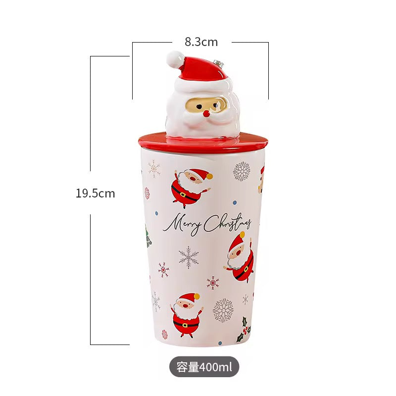 Christmas Tall Ceramic Tumbler