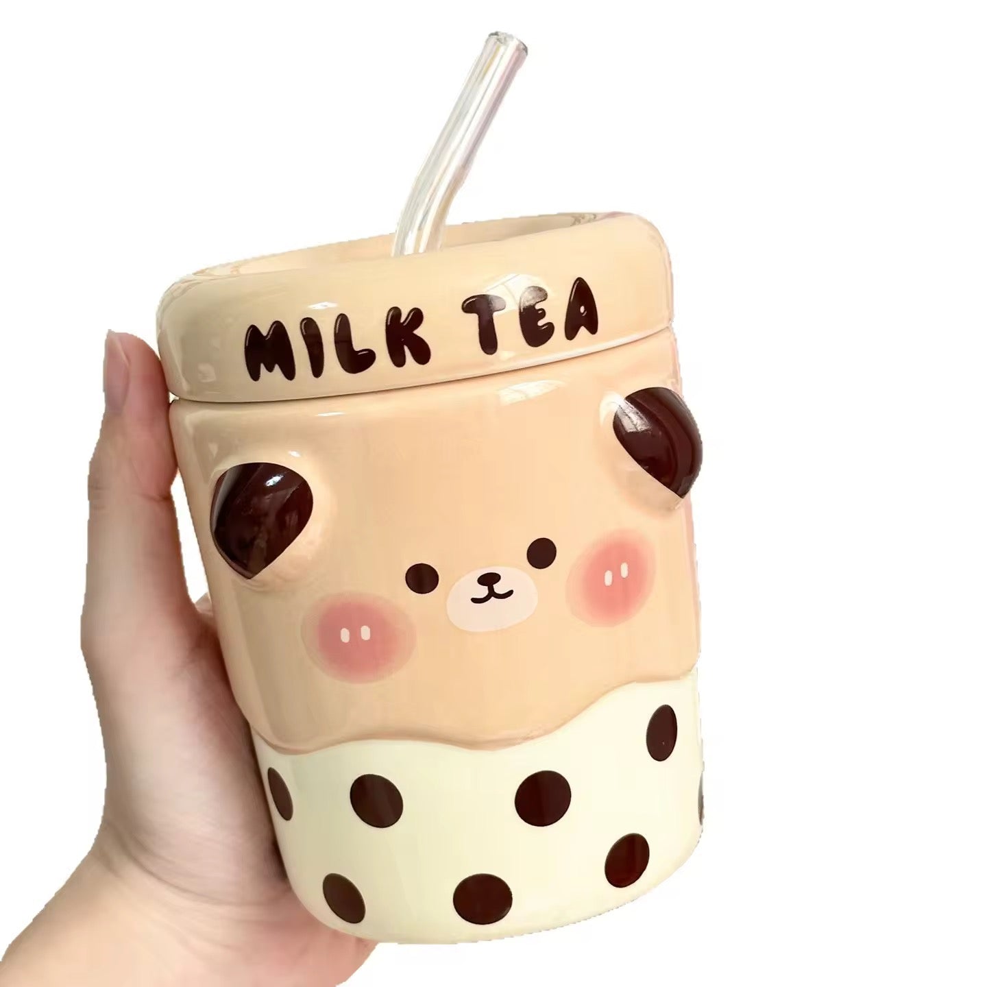 Boba Milk Tea Ceramic Mug