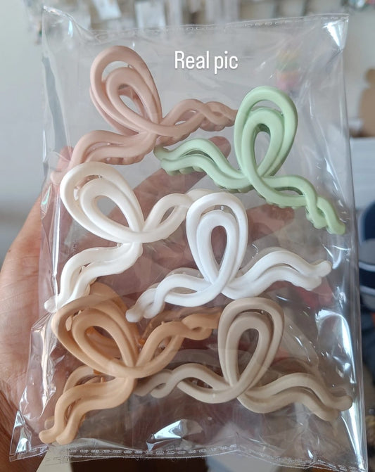 Pastel Claw Clips (set of 6)
