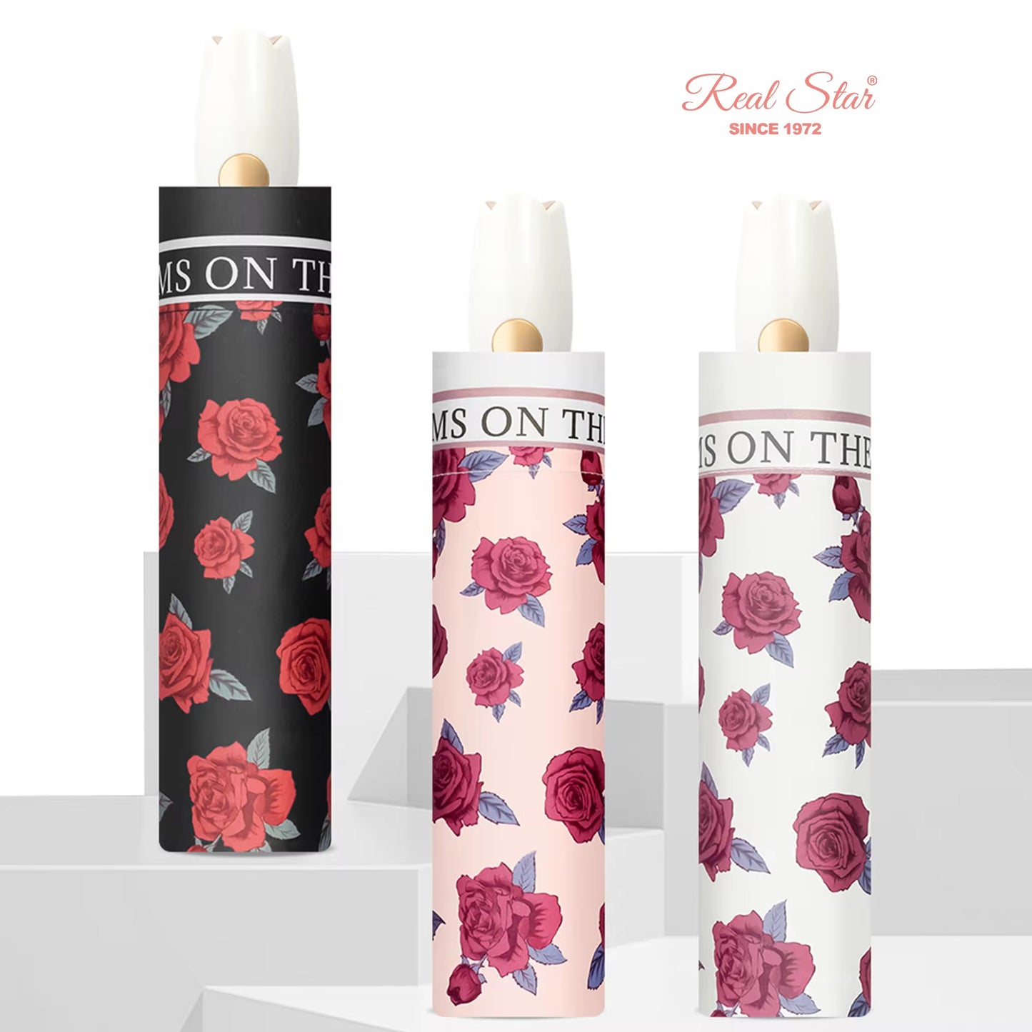 Blossoms on the road umbrella