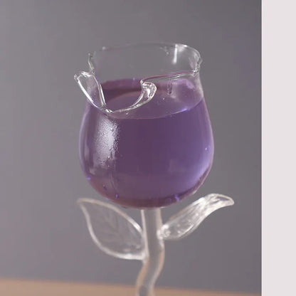 Rose Wine Glass