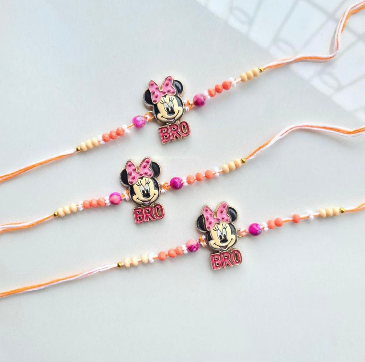 Kids Minnie Mouse Rakhi (Set of 3)