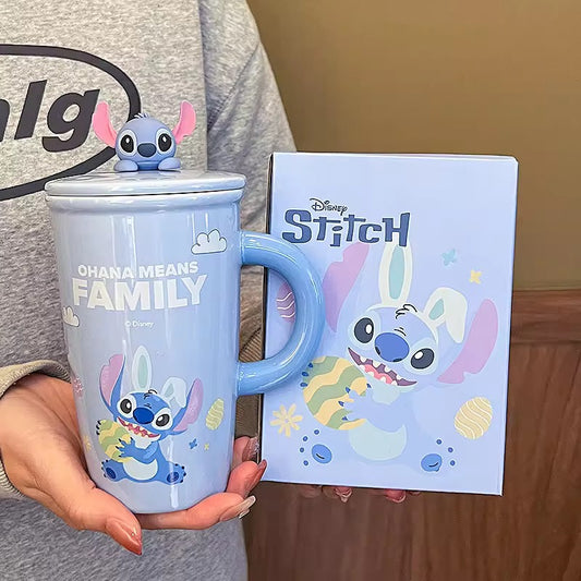 Stitch Tall Mug With LID