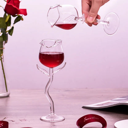 Rose Wine Glass