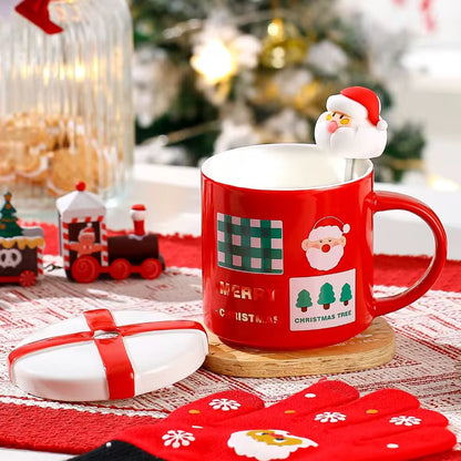 Gift Box Lid Christmas Mug