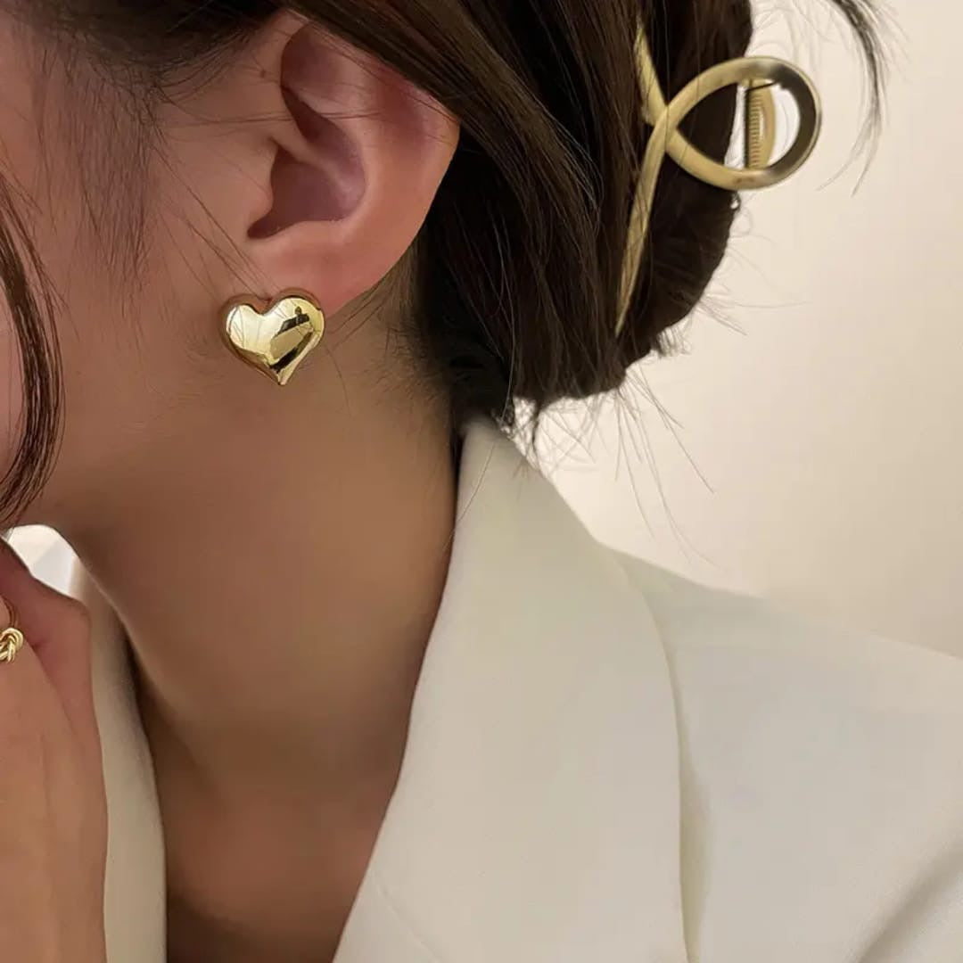 Heart Earrings (Plastic Material)