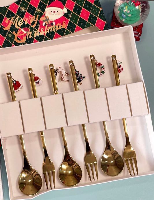 Christmas Cutlery With Hamginh Charm