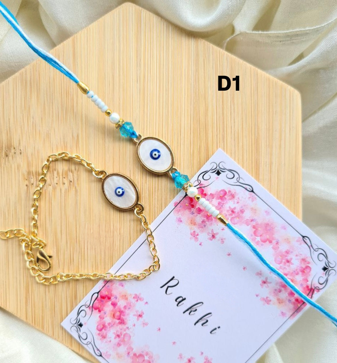 Monalisa Evil Eye Couple Rakhi