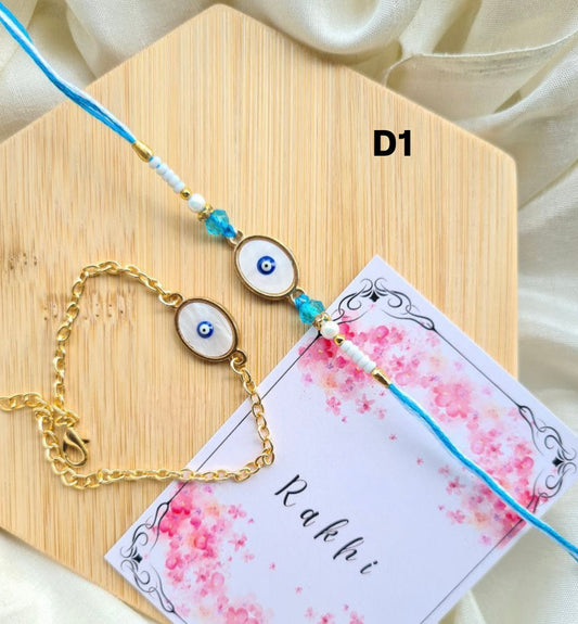 Monalisa Evil Eye Couple Rakhi