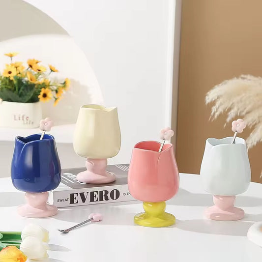 Tulip Ceramic Cups