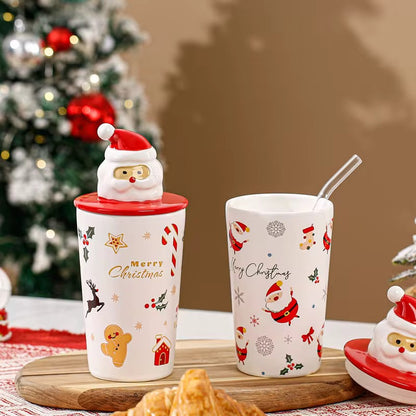 Christmas Tall Ceramic Tumbler