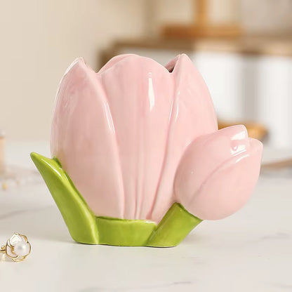 Pinteresty Tulip Ceramic Brush / Pen Holder