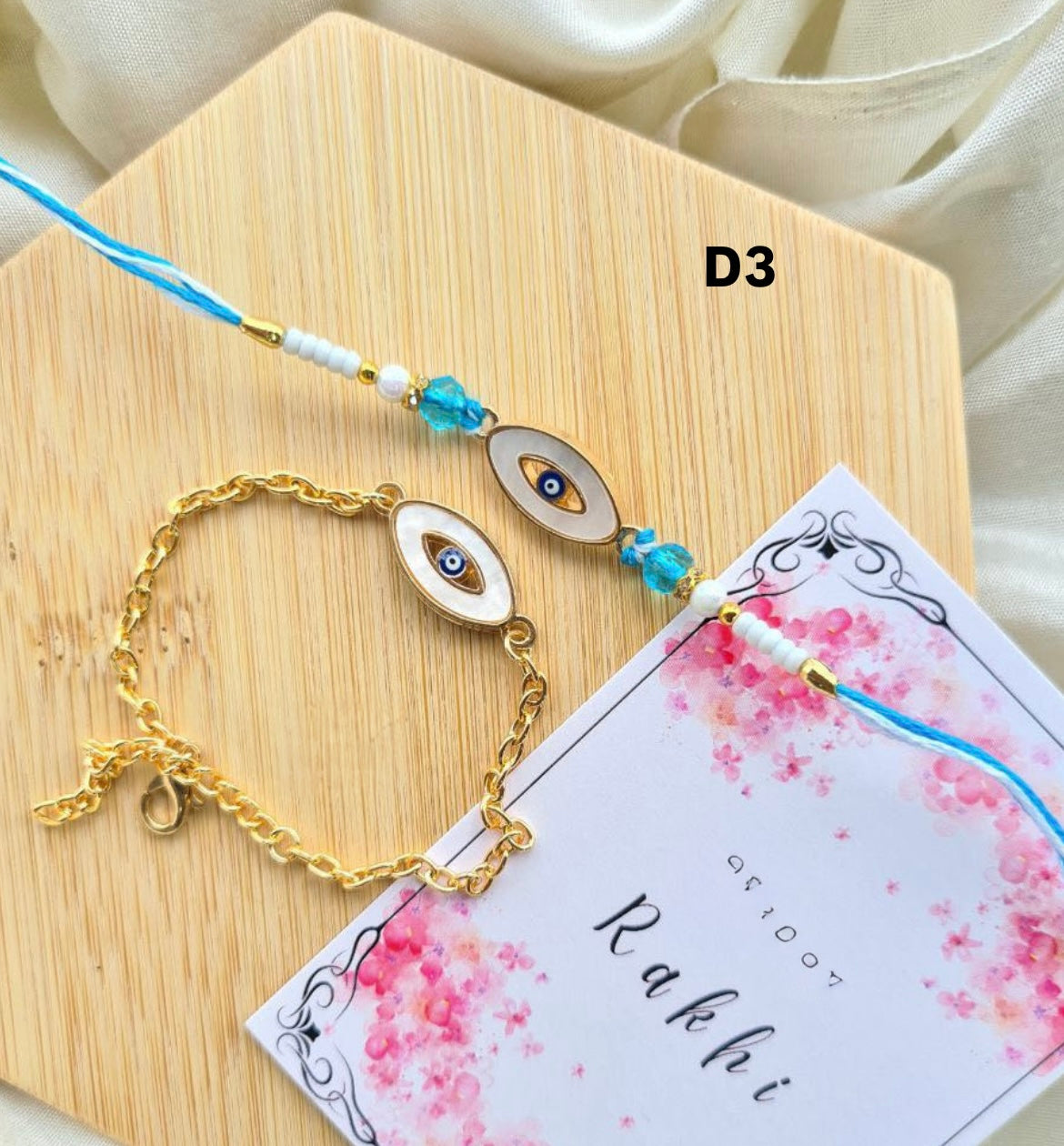 Monalisa Evil Eye Couple Rakhi