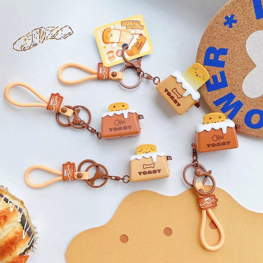 Bread Toast Keychain