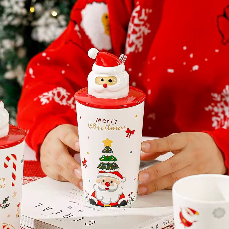 Christmas Tall Ceramic Tumbler