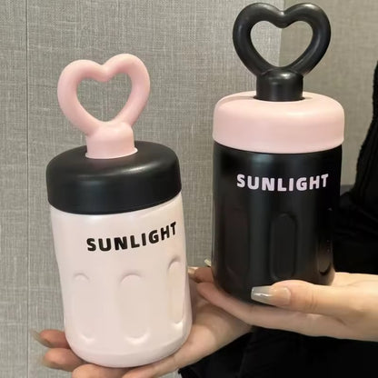 Heart Cap Pastel Flask