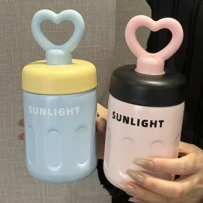 Heart Cap Pastel Flask