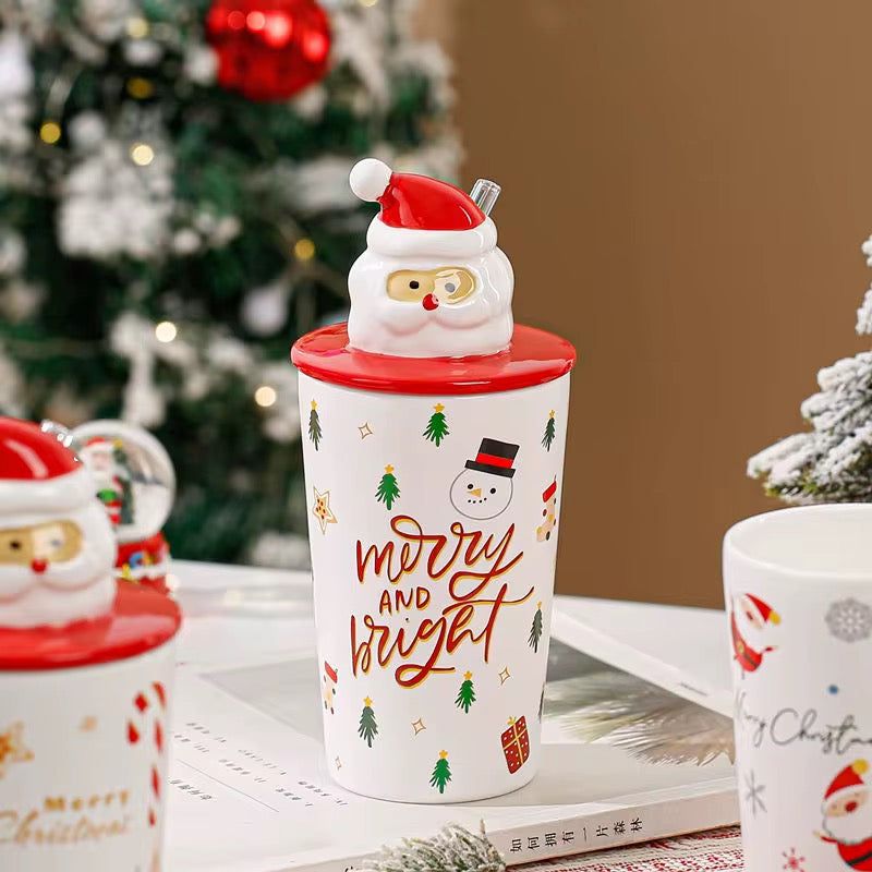 Christmas Tall Ceramic Tumbler