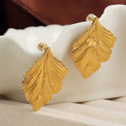 Leaf Anti Tarnish Earrings