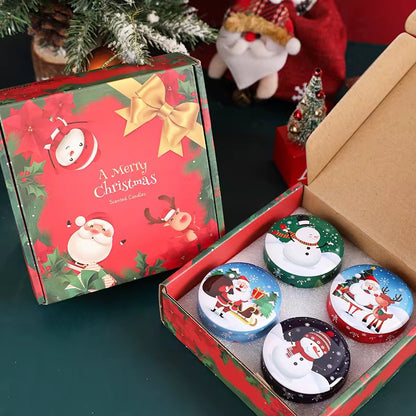 Dried Flowers Scented Candles (set of 4)