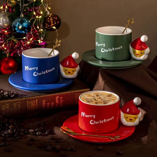 Santa Handle Cup & Saucer Set