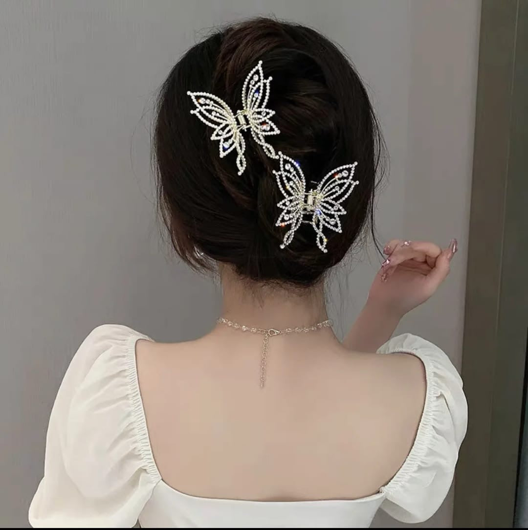 Pearl Butterfly Claw Clip