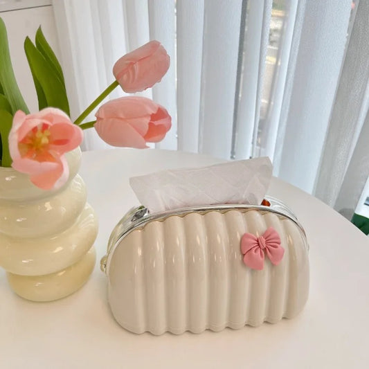 Bow Charm Tissue Box