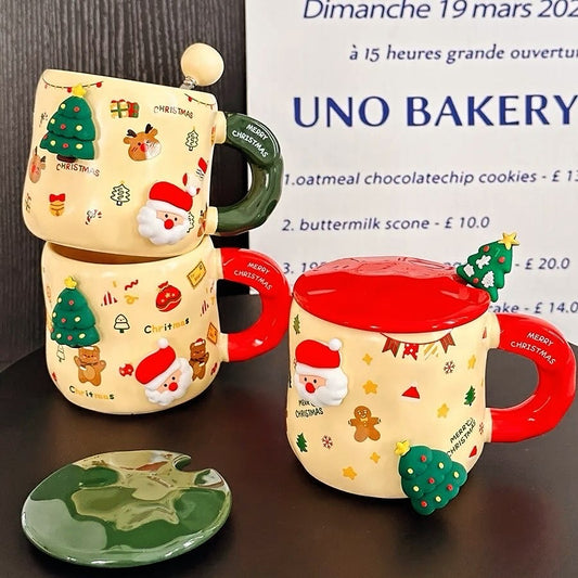 Christmas Themed Mug With Magnetic Charms