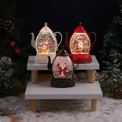 Santa Kettle Lamp / Showpiece