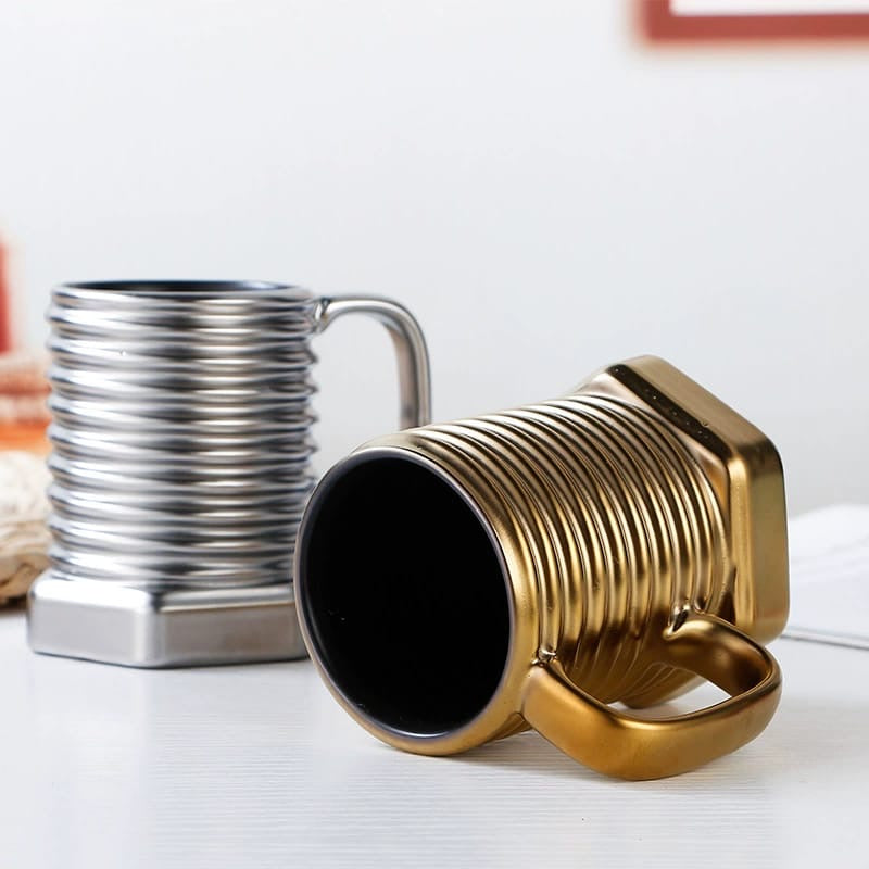 Screw Bolt Shaped Ceramic Mug